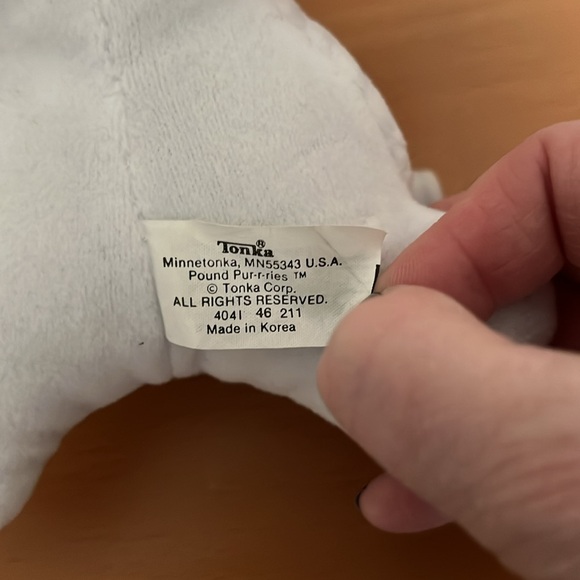 Tonka Pound Puppy White Cat Plush - Picture 9 of 9